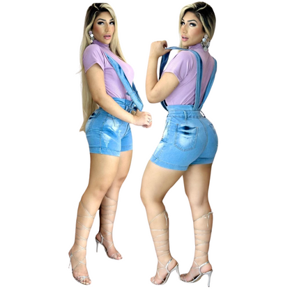 Salopete Feminina Jardineira Jeans: Descontraído e Estiloso