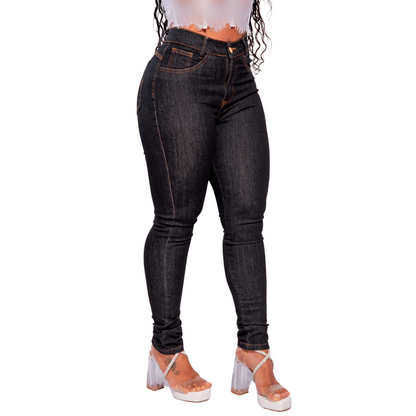 Calça Preta Jeans Feminina Lisa: Elegância Urbana