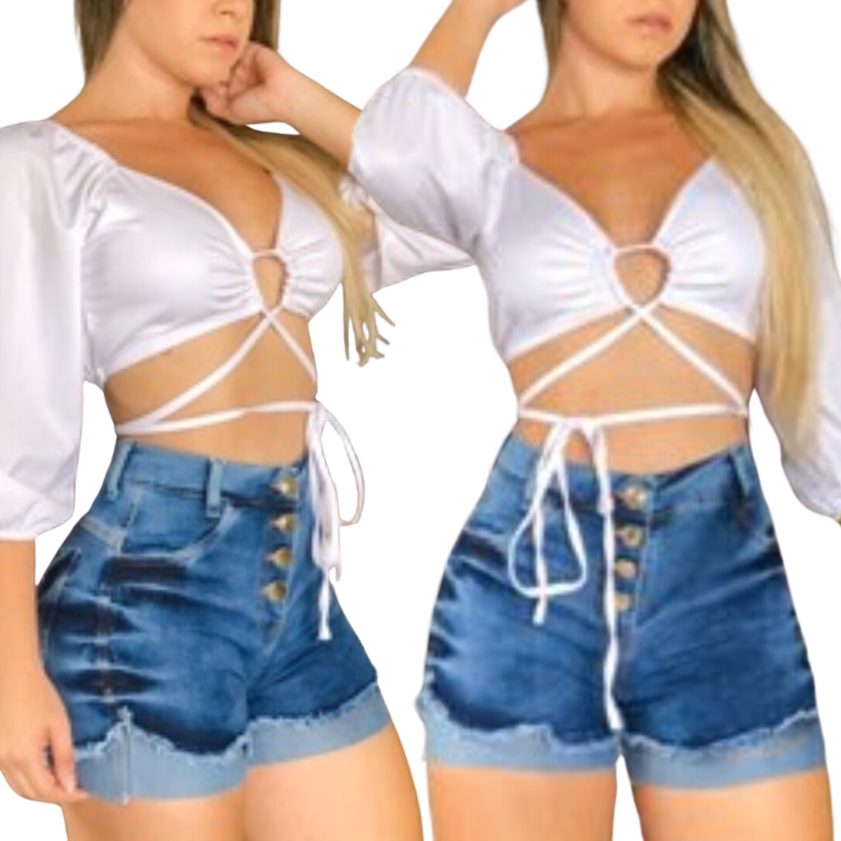 Short Jeans Feminino: Lavagem Vintage e Romântico