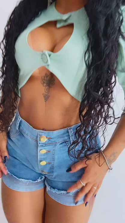 Short Jeans Feminino: Lavagem Vintage e Romântico